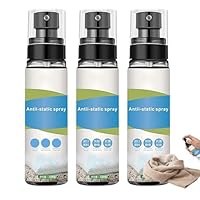 3 Flaschen Antistatik Spray Kleidung, Komfortabel Anti Static Spray kleidung, Reduzierung Statischer Elektrizität, Antistatikspray Haare für Textilien, Möbel und Auto (100 ml)