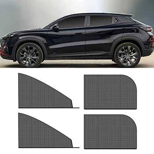 Fogfar 4 Pcs Car Side Window Shades, Car Sunshade Screen Window Mesh, Double Layer Design Car Front And Rear Side Windows Sun Shades For Suvs (Black) #TOP5