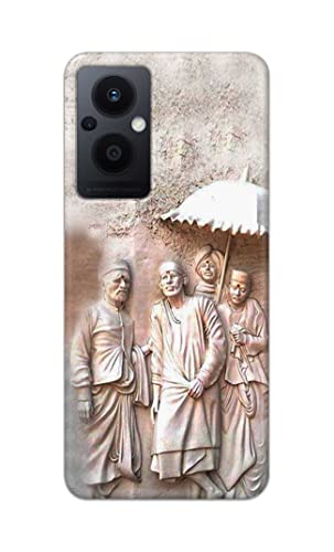 Image of Printed Hard Back Cover Case for Oppo F21 Pro 5G | Oppo F21s Pro 5G | Oppo Reno 7Z 5G Back Cover (Sai Baba) -1803