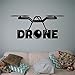 120 x 53 cm bQuadcopter con cámara Vinilo de pared Vinilo aéreo Drone Etiqueta de la pared Aviones Hogar Arte de la pared Decoración Ideas Interior Kids Room Design