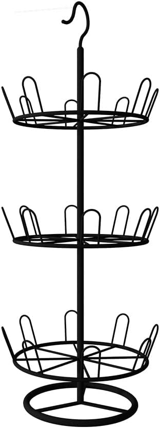 Amazon.com: TANGGU Spinning Round Shoe Organizer Rack,Revolving Shoe ...