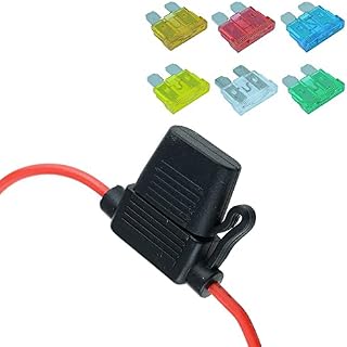 Switch Electronics In-Line Standard Blade Fuse Holder with 6 Fuses 12V 30A Car Automotive