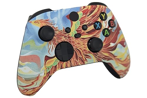 Image of ProControllers LLC Hand Airbrushed Fade Custom Controller Compatible with Xbox Series X /S & Xbox One (Series X /S Pheonix)