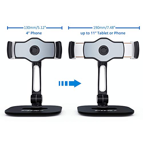 Tablet Stands And Holders Adjustable: Tablet Cell Phone Holder 360 Degree Swivel Angle Rotation For 4 To 11 Inches Tab Phone Ipad Samsung Galaxy Perfect Pos Kitchen Bedside Office Table Reception #TOP2