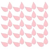 Milisten 30 Stück Glitzernde Engelsflügel Dekoration Kleiner Flügel Ornament aus Kunststoff Rosa für Tortenzubehör Cupcake Topper und Selbstgemacht Partydeko