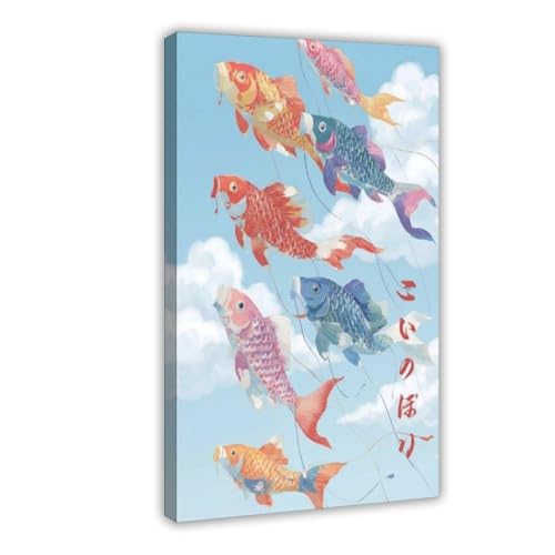 Toile Style Japonais Cerf-Volant, Décoration Poétique Chambre et Salon