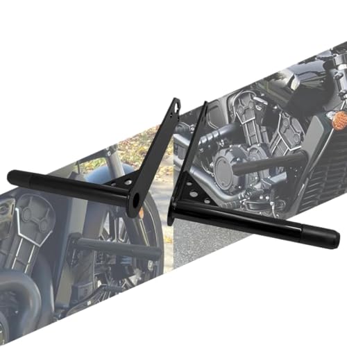 Barre de protection pour moteur moto de style Bobber, pare-chocs en acier noir haut de gamme