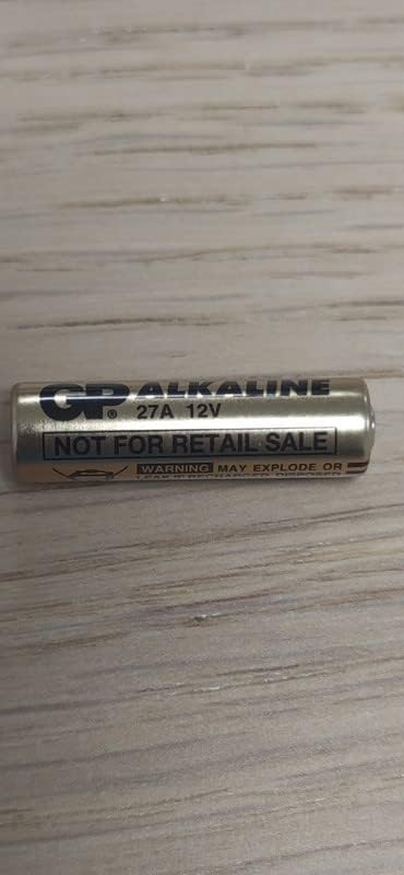 Close-up of a 27A 12V battery