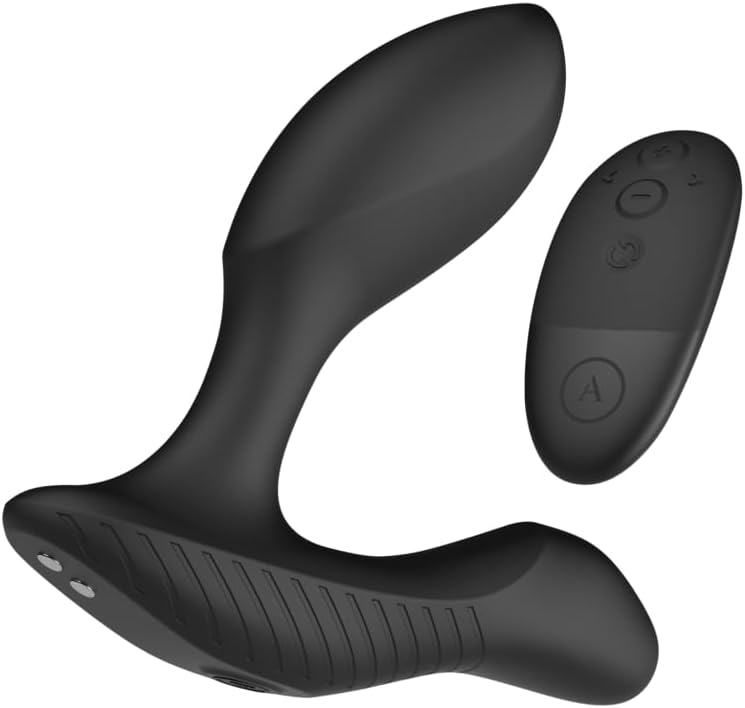 Arcwave Perk Vibrating Prostate Massager for Men | Remote Control Anal Vibrator Adult Sex Toy for P-Spot & Perineum | Adjustable Flexible Arm Butt Plug | Waterproof Silicone Prostate Toy for Him