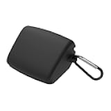 Silicone Case Cover Compatible with Audio-Technica ATH-TWX9 True Wireless Earbuds, Earphones Skin Cover, Protective Carrying Case with Keychain Hook, Charging Port Accessible (Black)