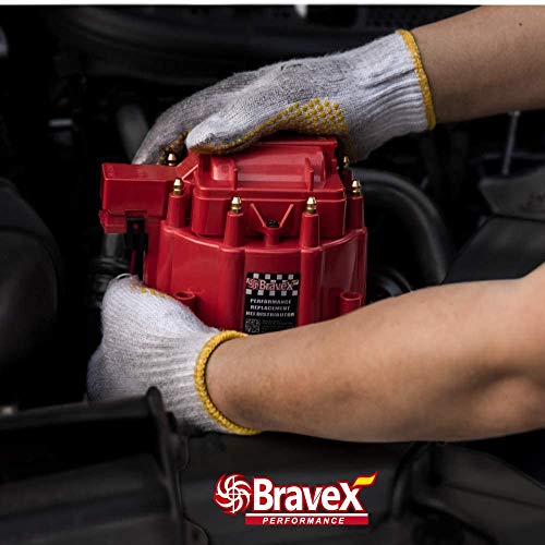 Voltstorm Complete Hei Distributor - High Performance 7500Rpm 65K Coil For Chevy Gm Sbc 283 305 307 327 350 400 Bbc 454 396 427 Racing Power Small/Big Blocks Red Cap #TOP6