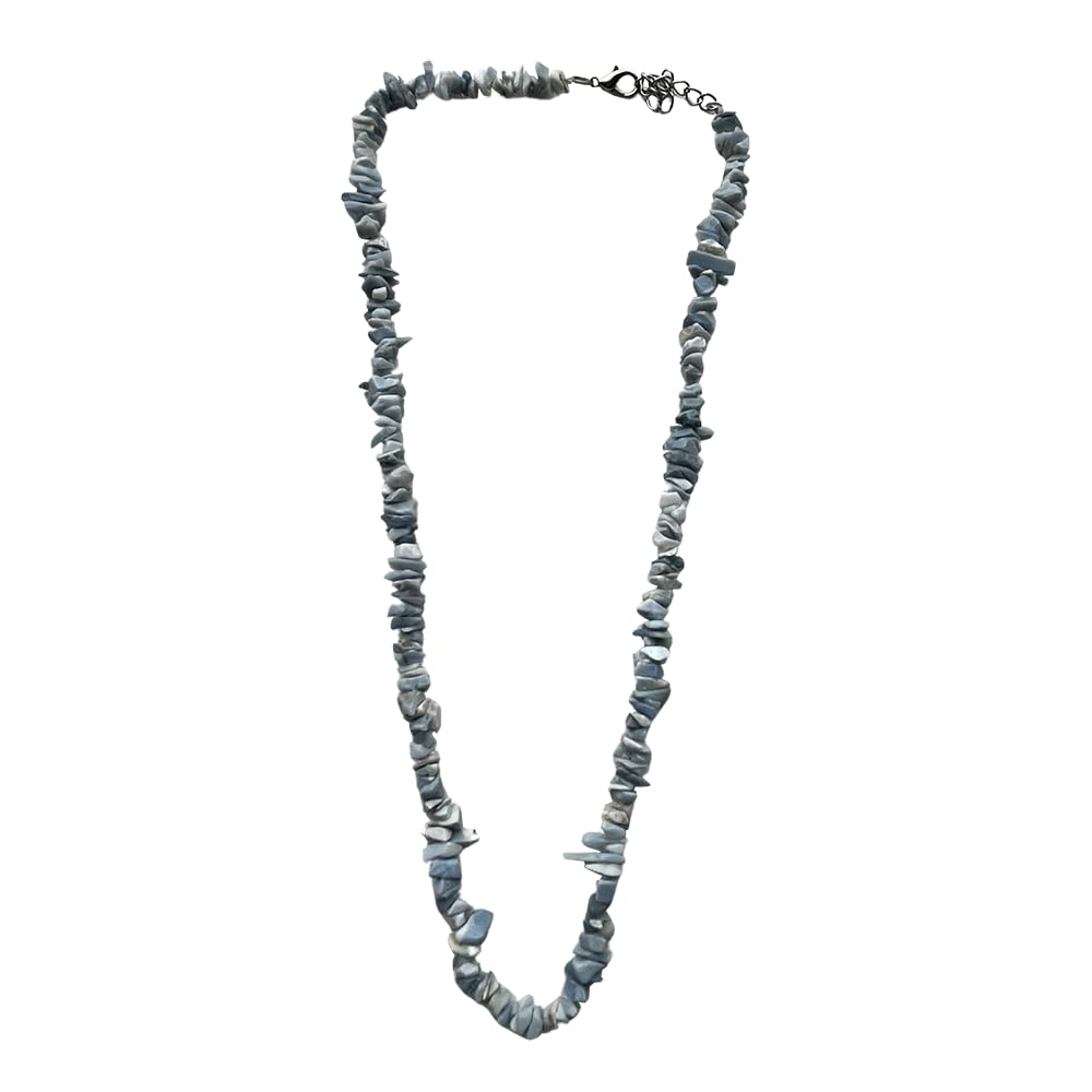 VIE Gemstone Chips Necklace, Blue Opal
