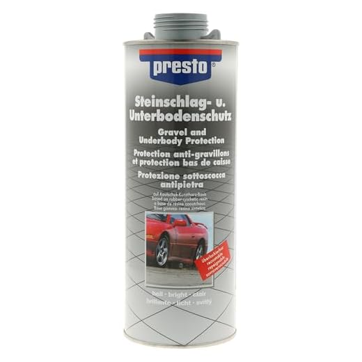 Presto 306031 Steinschlag ÜL, 500 ml, Hell 4 Presto Steinschlagschutz Unterbodenschutz hell für Saugluftpistole 1000ml