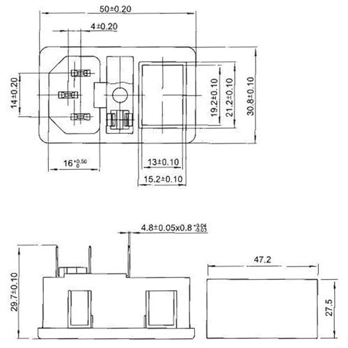 Prise d'entrée IEC 320 C14 pour sécuriser vos projets d'impression 3D