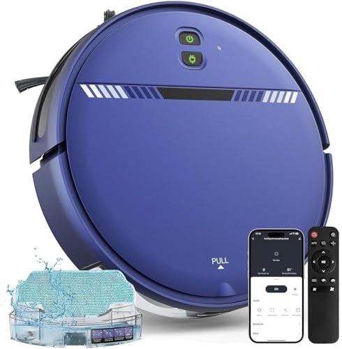 XIEBro Life Robot Vacuum and Mop Combo, Robotic Vacuum Cleaner 2 in 1 with WiFi/App/Voice, Schedule,...