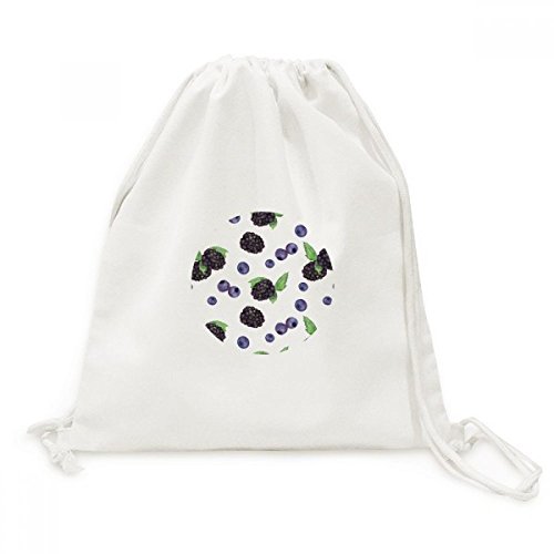 Sac en toile à cordon motif bleuet aquarelle DIYthinker finition art
