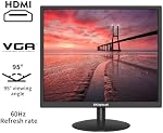 SKitphrati 17" Monitor Square Monitor 1280 X 1024 with 45% sRGB Color Correction and 5:4 Aspect Ratio, 75 Hz, VESA Mountable, VGA, HDMI, TN Panel