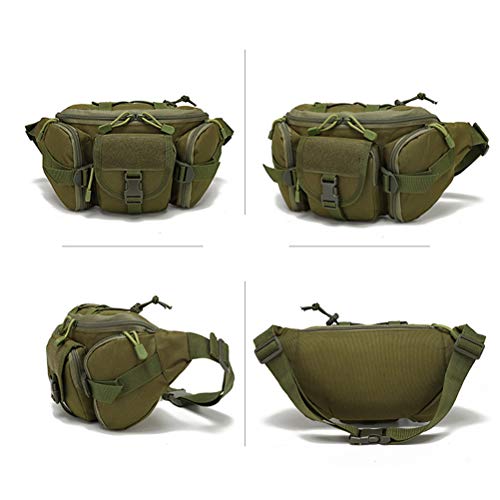 Cogihome Mochila de cintura tática, bolsa de cintura para garrafa de água de viagem de nylon, bolsa