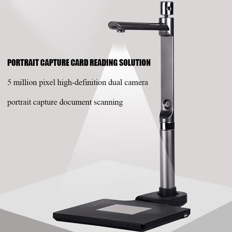 Miniatura 3 de Pro Portable Book Scanner, Professional Book Scanner, Dual Camera Design, 5 Million Pixels Camera, Capture Size A4, Auto-Flatten, for DesktopLaptop