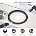 1ST IDEA Universal Metal Rings Compatible with MagSafe Sticker, Magnetic Ring for Phone Cases & Wireless Charging,Ultra-Thin Car Charger Conversion Accessories (2 Black+2 White)