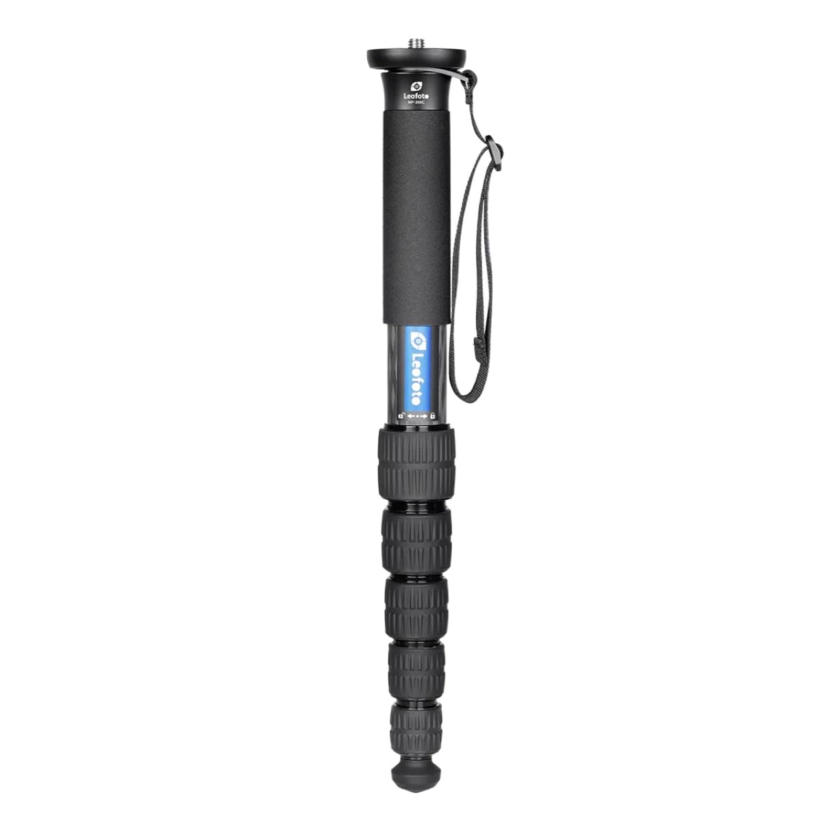 Leofoto MP-366C 6 Section CF Travel Monopod Carbon Fiber 65" Tall 17.3" Folded 1/4" & 3/8"