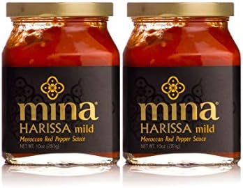 Mina Harissa Mild Moroccan Red Pepper Sauce, 10oz, 2 pack