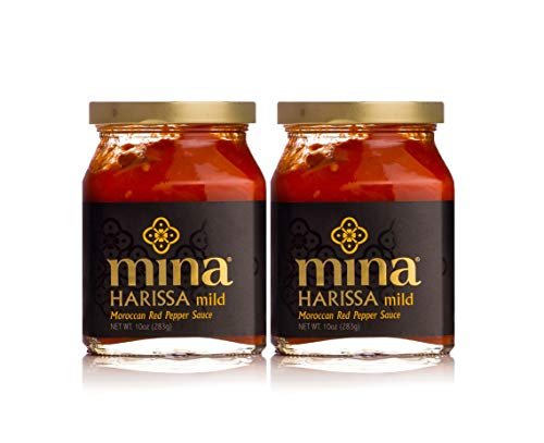Mina Harissa Mild Moroccan Red Pepper Sauce, 10oz, 2 pack