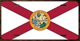 Florida State Flag Vanity Front License Plate Tag Printed Full Color KCFP007