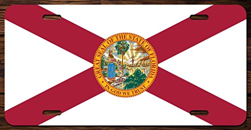 State Flag UV Printed Vanity Front License Plates (Florida)