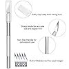 Wallpaper Smoothing Tool Kit Include red Squeegee,Medium-Hardness Squeegee, blue Tape Measure,snitty Vinyl Cutter and Craft Knife with 5 Replacement Blades for Adhesive Contact Paper Application Win #3