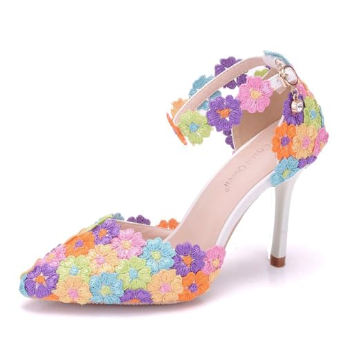 Talons aiguilles en perles florales FGRID : le confort chic pour vos pieds