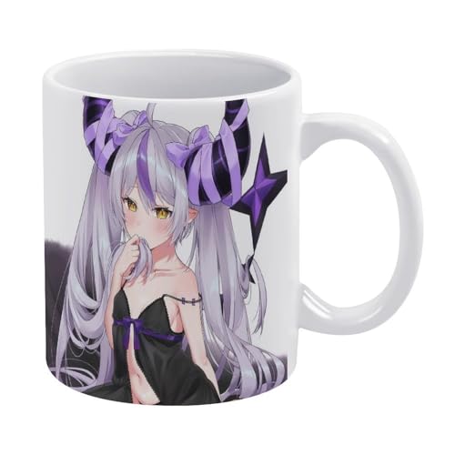 ラプラス・ダークネス 91ップ グラス コーヒーカッ ハンドル磁器 二重構造 陶器カップ 耐熱 湯飲み マグ ウォーターカップ マグカップ カスタムメイド スープカップ ド