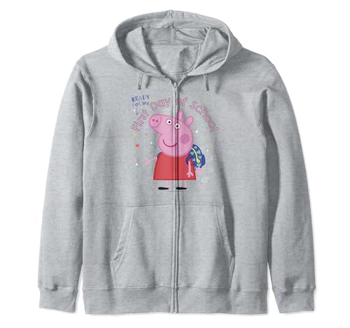 Peppa Pig Ready For My First Day Of School sweat pour la rentrée en maternelle