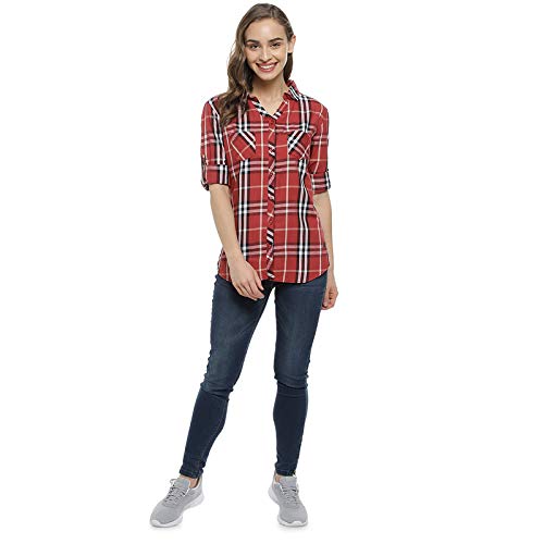 Image of PINACOLADA Women's Checkered Casual Shirt