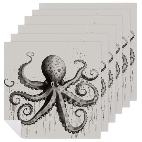 Servilletas de Tela Octopus 18.7 x 18.7 in Pack 6 miniatura 1