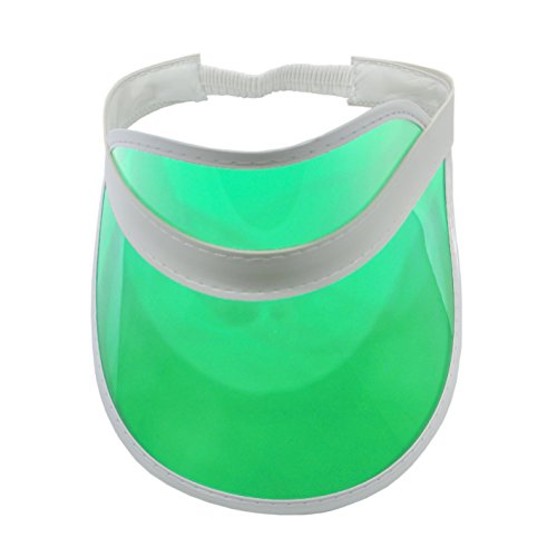 Nicky Bigs Novelties 45088 Clear Colored Plastic Sun Visor Tennis Beach Bingo Vegas Dealer Golf Casino Hat thumb #3