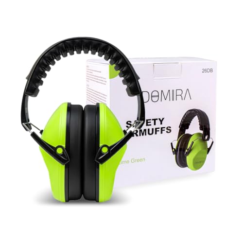 DOMIRA Ear Defenders, Noise Cancelling Ear Muffs For Kids, Hearing Protection, Shooting Ear Defenders, Autism Headphones