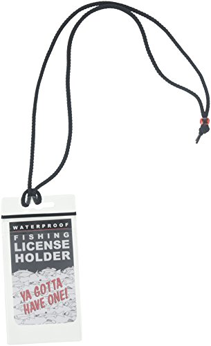 Pacific Catch Fishing License Lanyard Holder, White