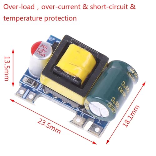 Module alimentation à découpage isolé AC-DC 220V 12V et 5V - 3