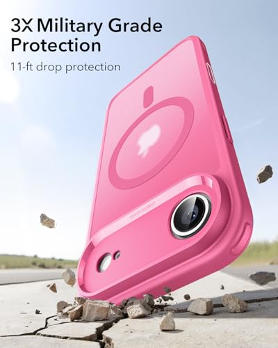 Image of ESR for iPhone Air Case, Camera Control Cover, Compatible with MagSafe, Shockproof Military-Grade Protection, Magnetic Phone Case for iPhone Air, Classic Hybrid Case, Frosted Pink
