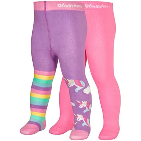 Playshoes Girls Unicorn Tights Set of 2 Cover