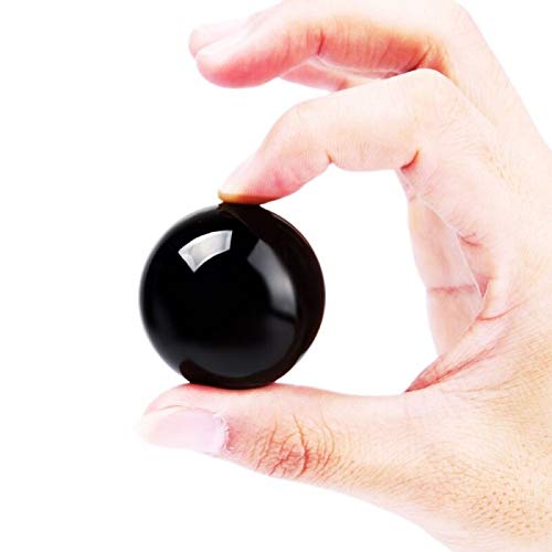 Chandelier Crytal 30mm-100mm Crystal Ball Asian Rare Black Obsidian Sphere Crystal Ball Healing Stone Decor - (Color: 30mm/ Size: no base)