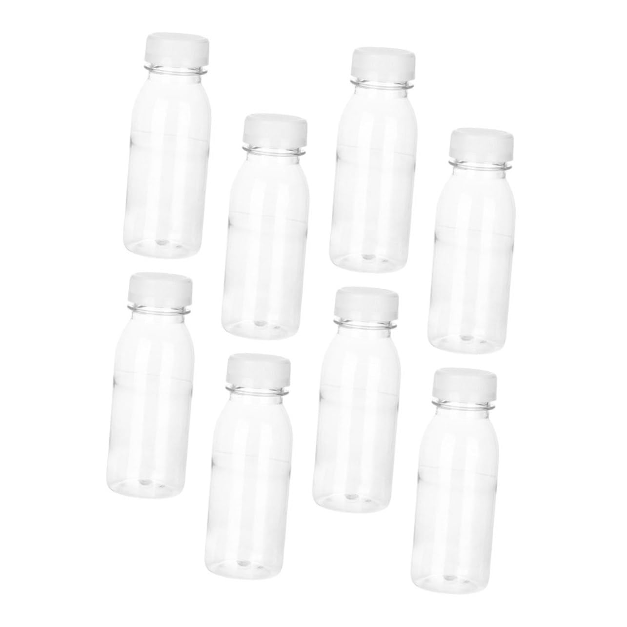 NAMOARLY High Resistance 8 Pack Transparent Water Bottles Pet Material for Cold Drinks