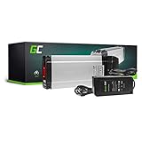 La batería Green Cell equipada con células Panasonic de la más alta calidad garantiza un excelente rendimiento, alcance y alta durabilidad.