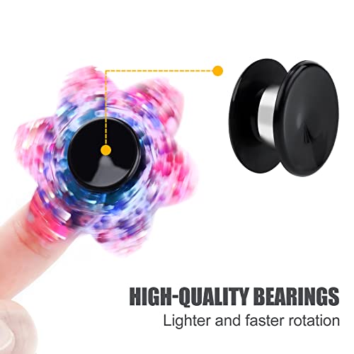 Image of NiArt Fidget Spinner Bearings with Caps 20 Pack, Chrome Steel DIY Set | Sealed Bearing Design Keeps Dust Out for Smooth Precision Spinning, Ideal for Resin Casting Projects, Stress Relief