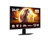 AOC Gaming 25G4SRE - Moniteur Full HD 25 Pouces, 300 Hz, 1 ms, G-Sync, HDR400 (1920 x 1080, 2X HDMI 2.0, DisplayPort 1.4) Noir-Rouge