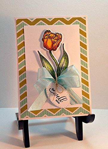 Stamp Simply Clear Stamps Get Well Soon Tulip Garden Flower Christian Religious 4X6 Inch Sheet - 8 Pieces #TOP7