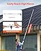 VEVOR Water Fed Pole Kit, 30FT Solar Panel Cleaning Pole with Extendable Handle, 180° Rotatable Brush Head & 65.6FT Hose, Household & Outdoor Window Cleaner Tool for Caravan Solar Panel Deck