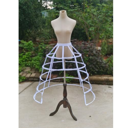 Image of Women Crinoline Petticoat Hoops Skirt Short Half Slip Underskirt for Girls Wedding Bridal Underskirt Slip