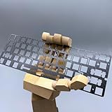 Wooting 60HE キーボード PC / FR4 / POM/カーボンファイバー スイッチプレート (プレートマウント)(Carbon Fiber)